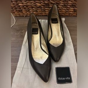 Dolce Vita Black Kitten Heel